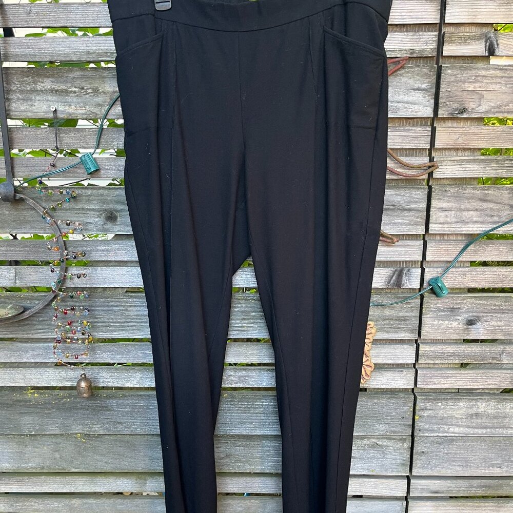 Eileen Fisher Black Crepe Pants XL